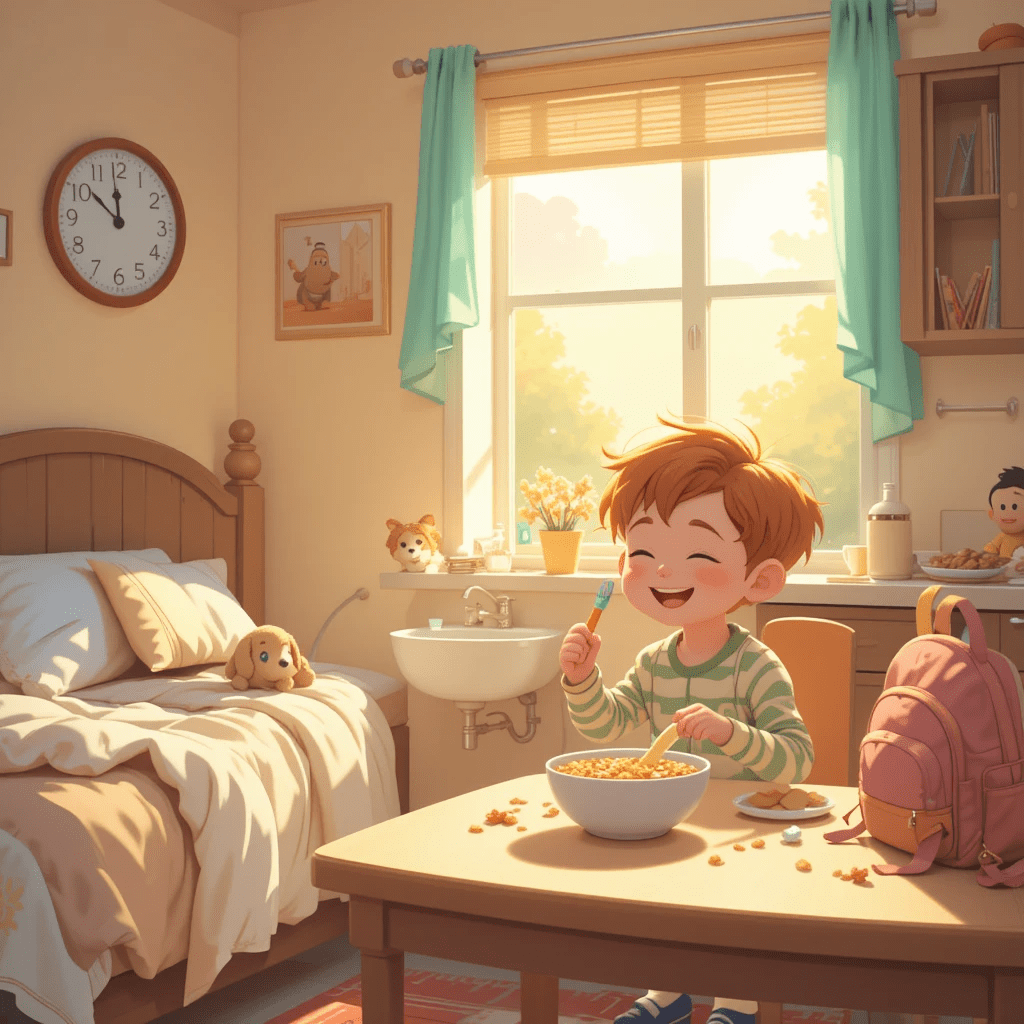 rotina matinal infantil